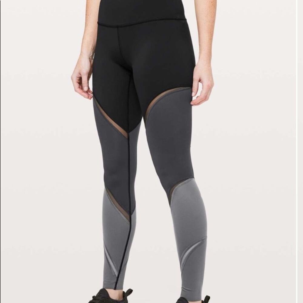 Lululemon Colour Me Ombre Tight in Black/Obsidian/Titanium
